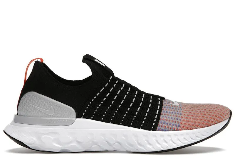 Nike React Phantom Run Flyknit 2 Black Team Orange (DQ7647-001)