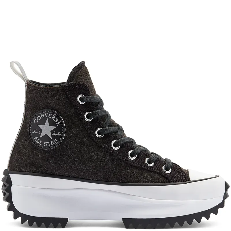Converse Run Star Hike High ‘Black Ice – Black Silver’ Black/Silver/White (169437C)