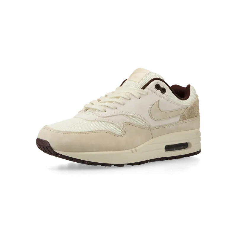 Nike Air Max 1 PRM “Burgundy Crush” (sail / light orewood brown / phantom) – HF8127-100