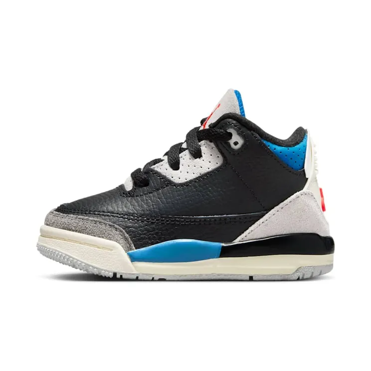 Air Jordan 3 TD Rare Air “Black / Neutral Grey / Military Blue / Chile Red” (IB8966-004)
