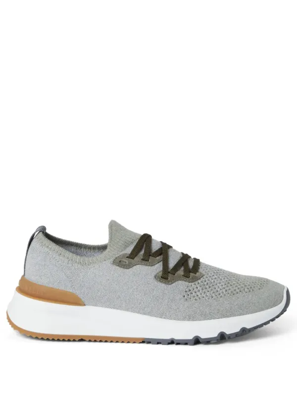 Brunello Cucinelli with logoprint van katoenblend – Grey (MZUKISO250CEE90)