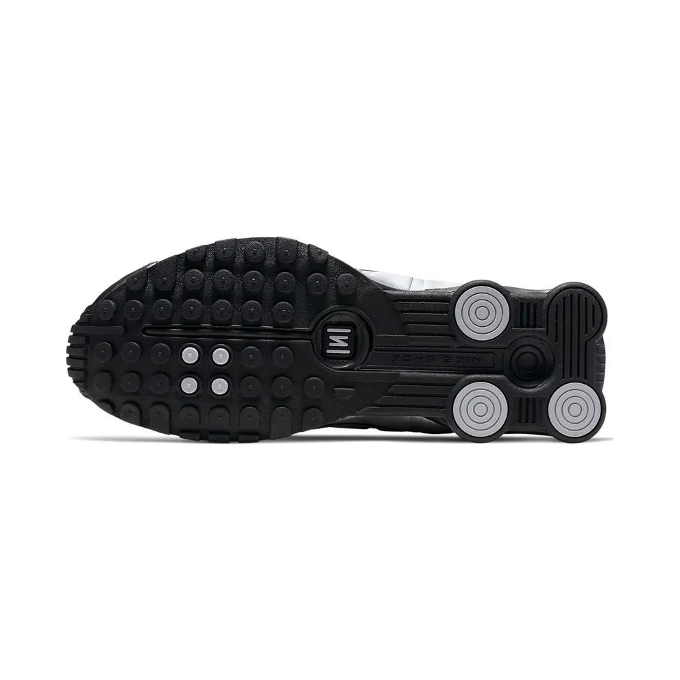 Nike Shox R4 Black Metallic Silver Black/Black-Metallic Silver-Bright Crimson (104265-045)