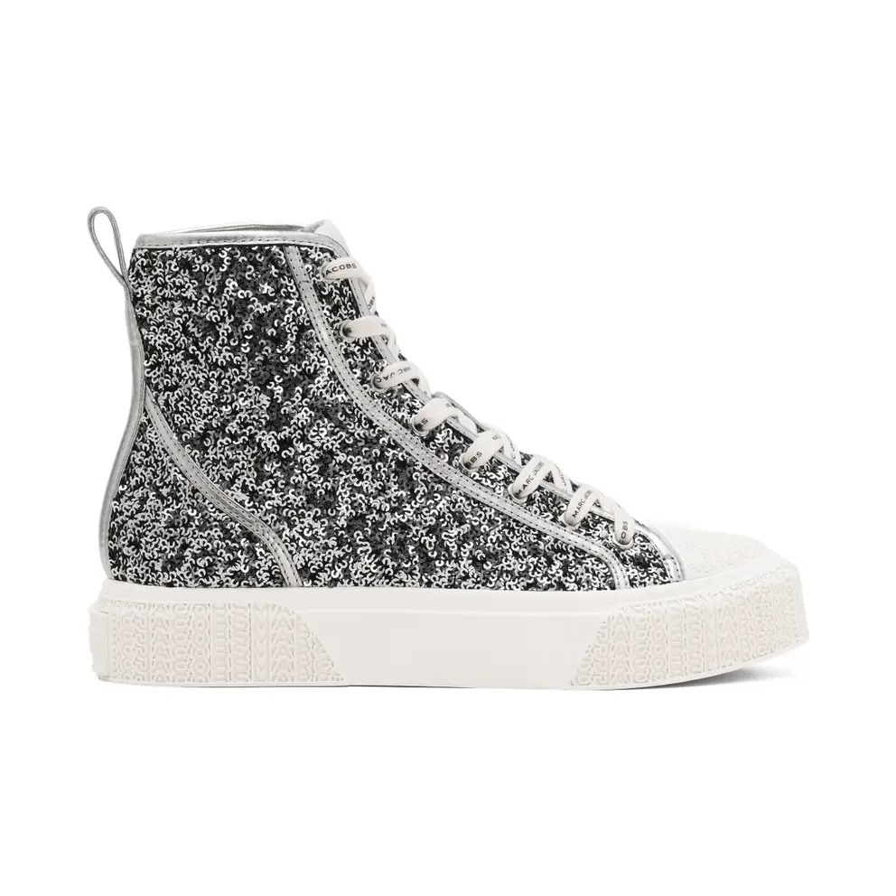 Marc Jacobs High-Top- mit Pailletten – Silver (2R5FSN001F07040)
