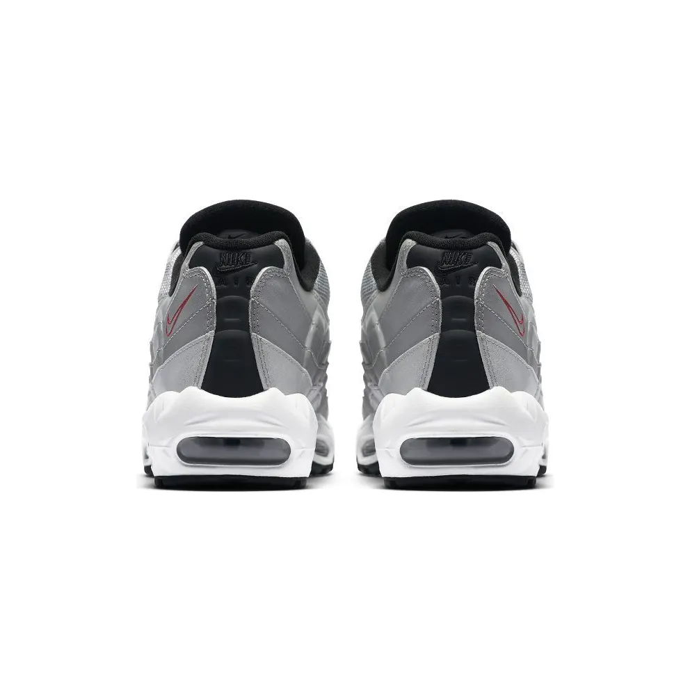 Nike Air Max 95 Silver Bullet Metallic Silver/Varsity Red-White-Black (918359-001)