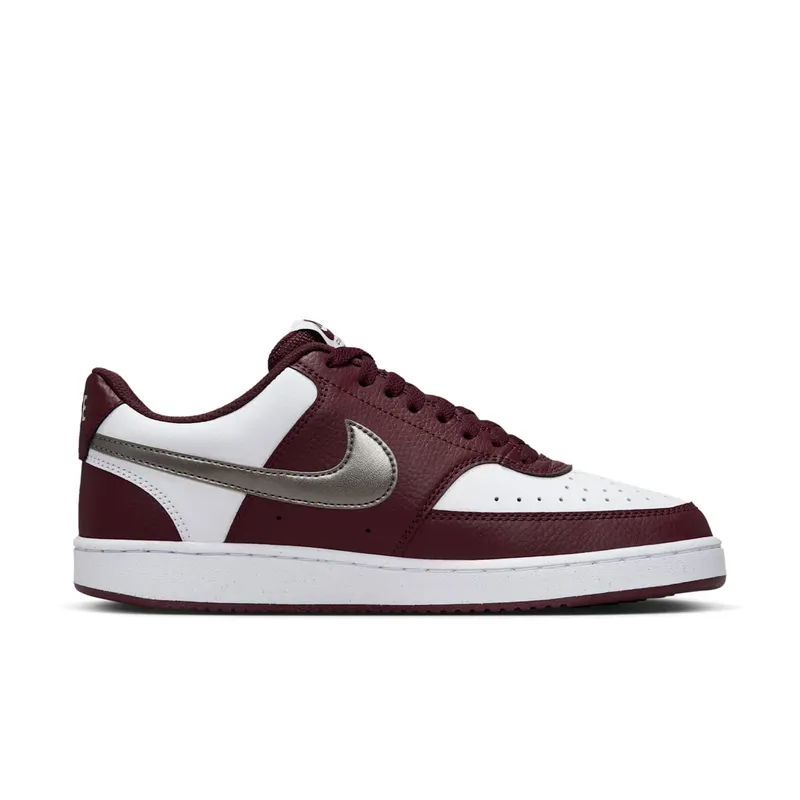 Nike Court Vision Low White Burgundy Metallic Pewter (IM7647-100)