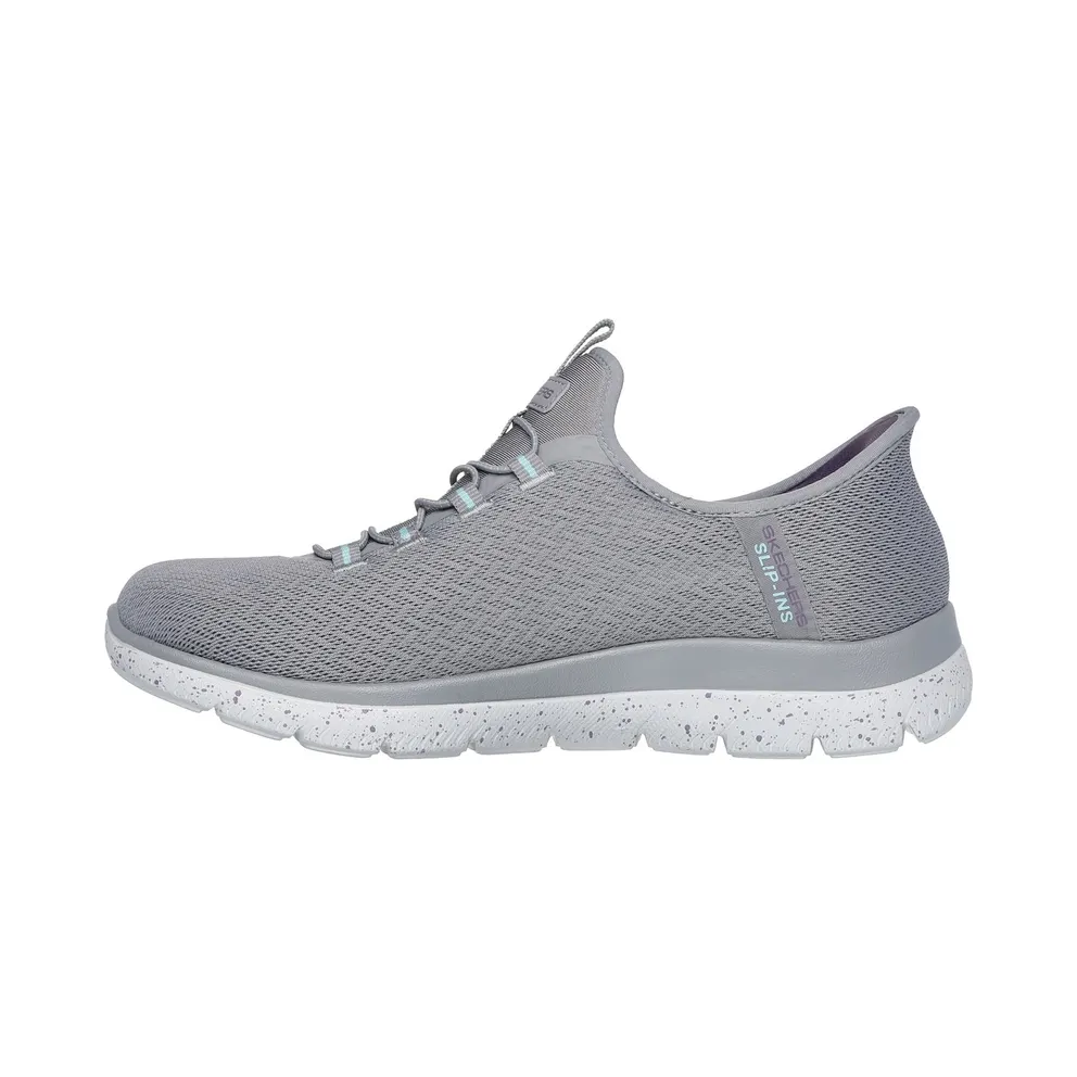 Skechers Slip-ins Waterproof “Grey / Aqua” (150199GYAQ)