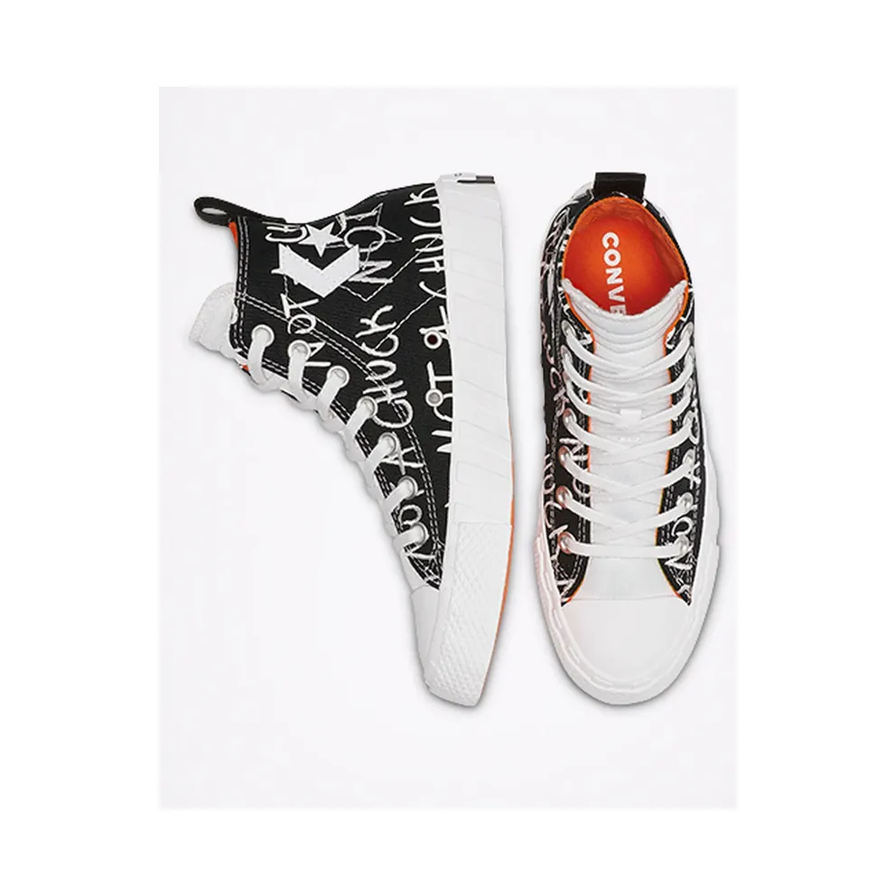 Converse UNT1TL3D High Top Black/white/bold Mandarin (266514C)