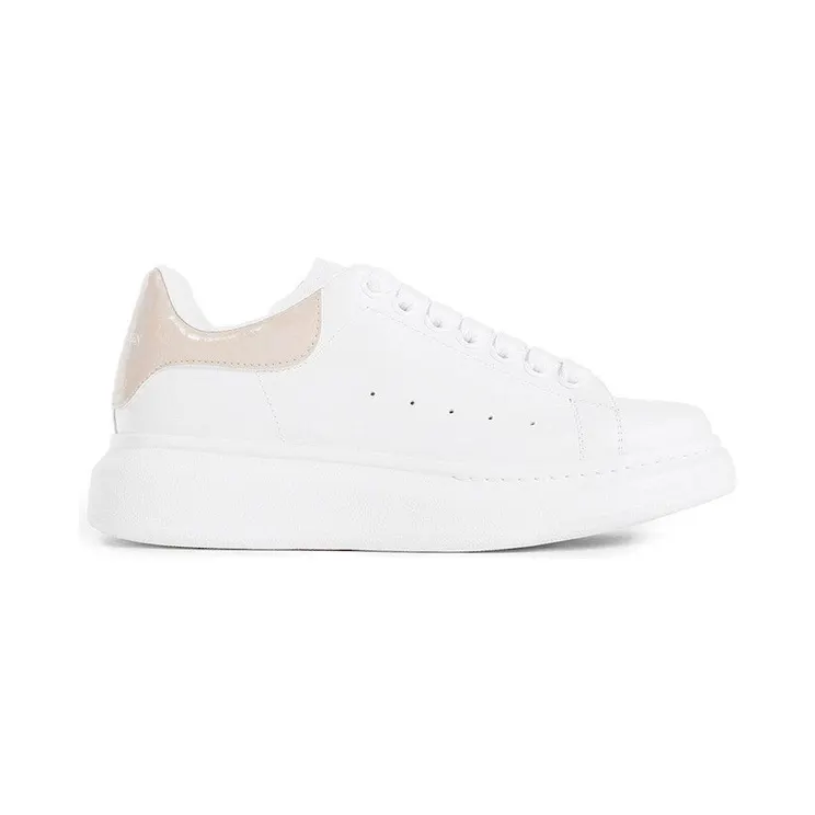 Alexander McQueen Oversized White Light Pink Croc (718233WIEEL9863)
