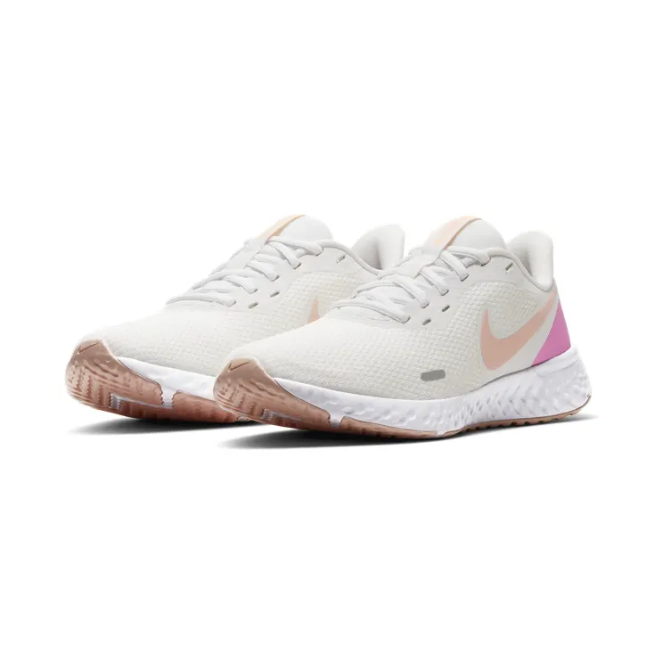 Nike REVOLUTION 5 SUMMIT WHITE WASHED CORAL-FIRE “Summit White / Fire Pink / Washed Coral” (BQ3207-103)