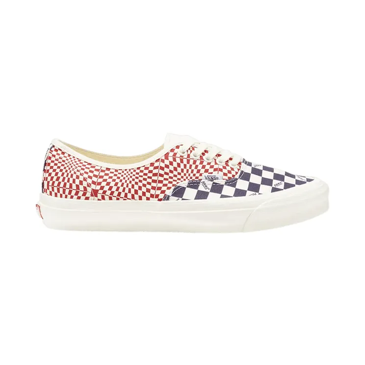 Vans Authentic Logo Check Violet Indigo Racing Red (VN0A4BV91XR)