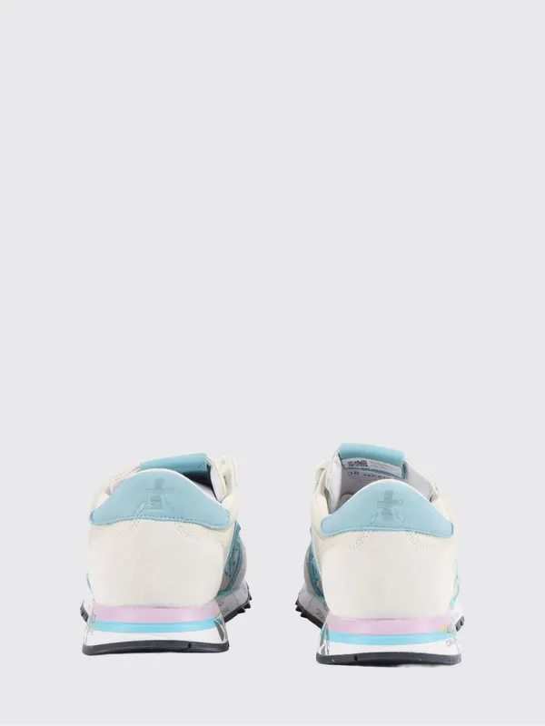 Premiata Lucy Suede And Perforated Fabric Sneakers White 1 (LUCYD8143) (2)