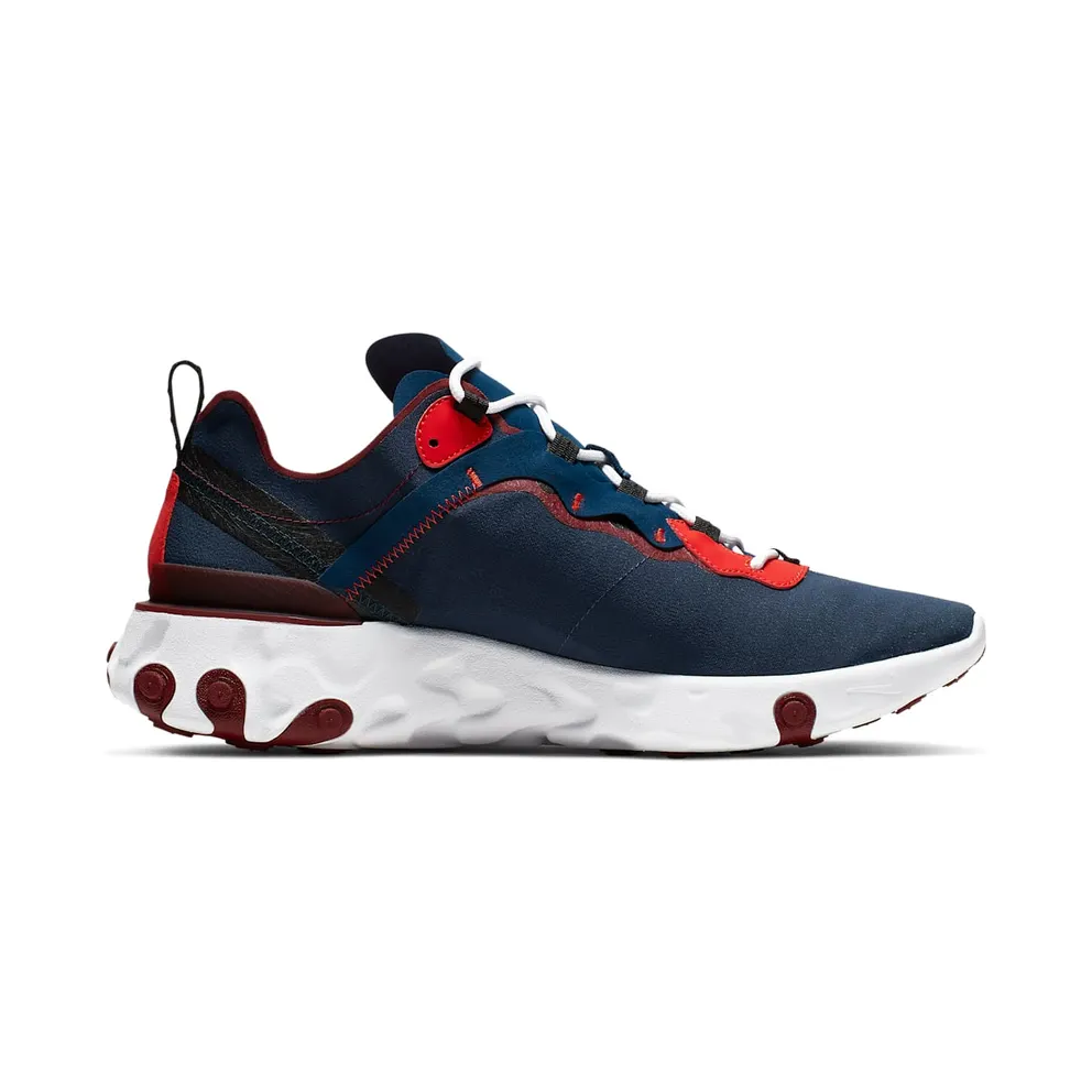 Nike React Element 55 Rabid Panda Blue Void/Team Red-White-Habanero Red (CJ0769-400)