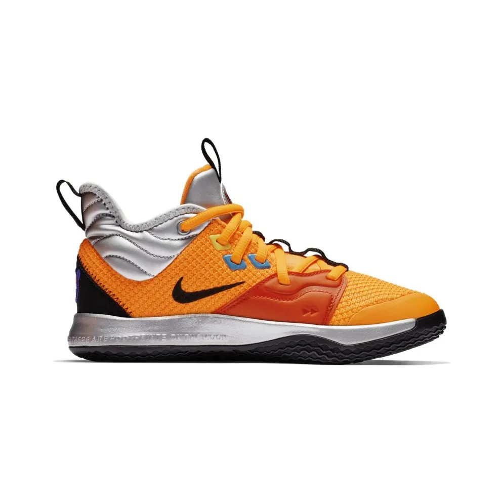 Nike PG 3 NASA (GS) Total Orange/Black-Metallic Silver (CI8973-800)