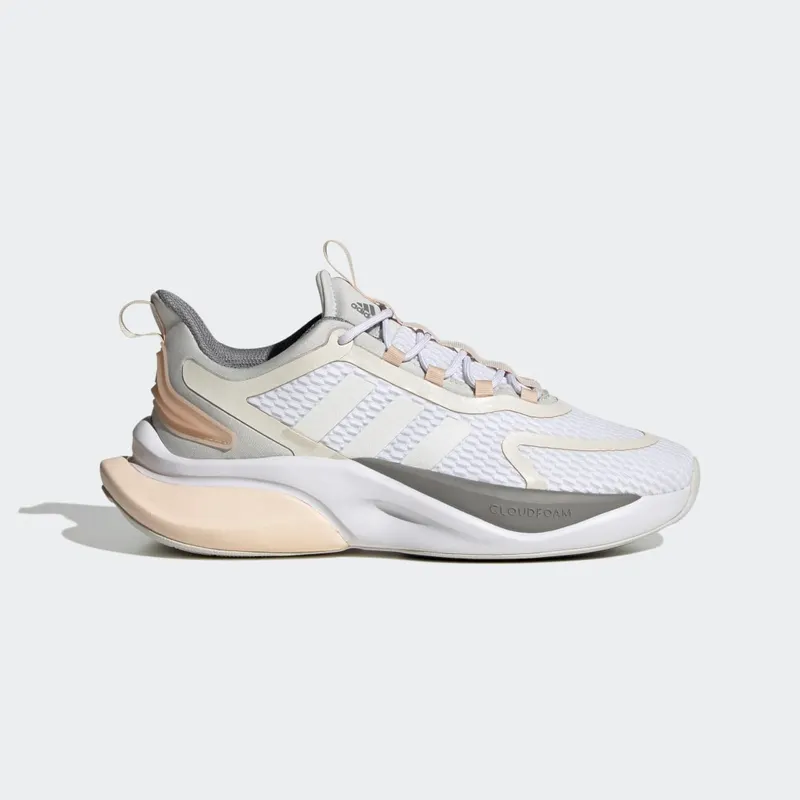 Adidas Alphabounce+ Sustainable Bounce Lifestyle Running Cloud White / Zero Metalic / Grey Three (HP6147)