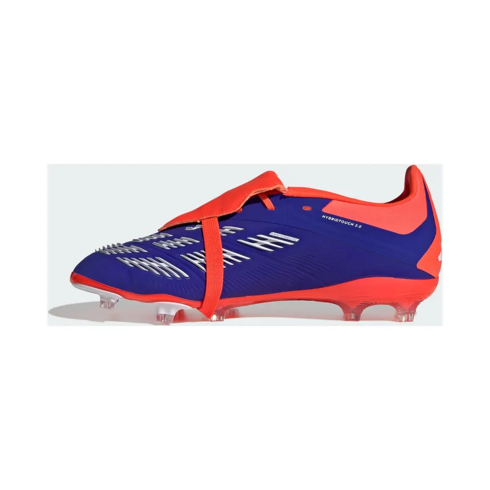 adidas Predator Elite Fold-over Tongue Firm Ground Boots Kids “Lucid Blue / Cloud White / Solar Red” (IH7582)