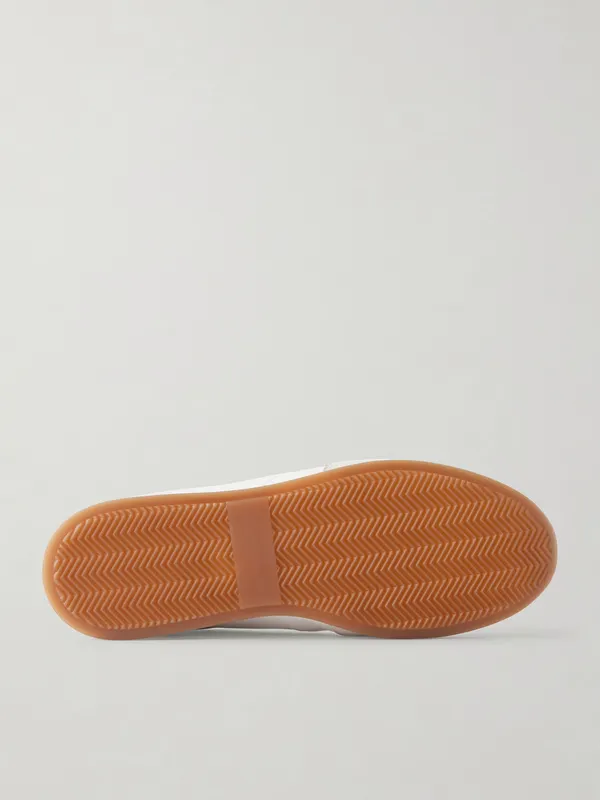 Mr P. Suede-Trimmed Leather Ms100001 / White Ma100001 (MPF261037)