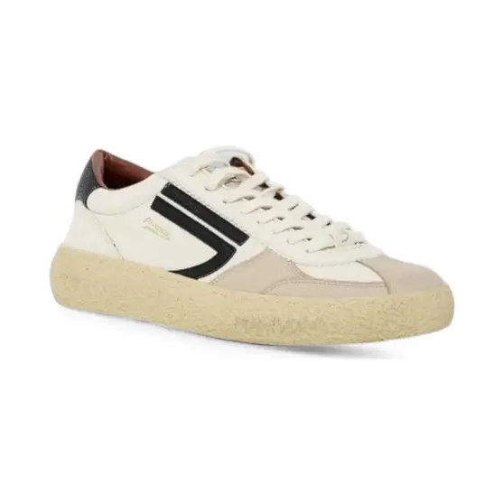 Puraai logo-patch panelled “White” (PU101V029BEIGEBLACK)