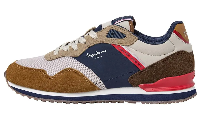 Pepe Jeans PèPè sneaker Marine / Bruin / Ombergrijs / Wit (PMS40035-859)