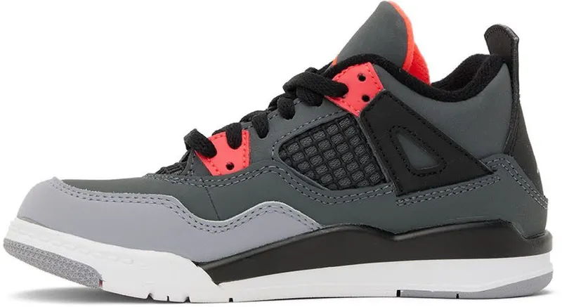 Jordan 4 Retro Infrared (PS) – “Dark Grey / Infrared 23-black-cement Grey” (BQ7669-061)