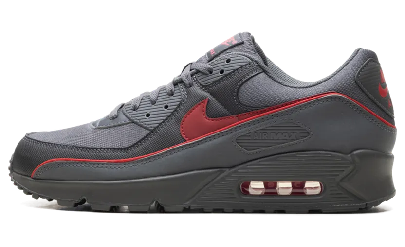 Nike Air Max 90 Premium “Iron Grey University Red” (HV4517-001)