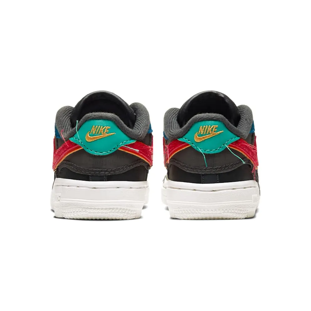 Nike Air Force 1 Low BHM 2020 (TD) Dark Smoke Grey/Bombay-Solar Flare-Track Red (CV2416-001)