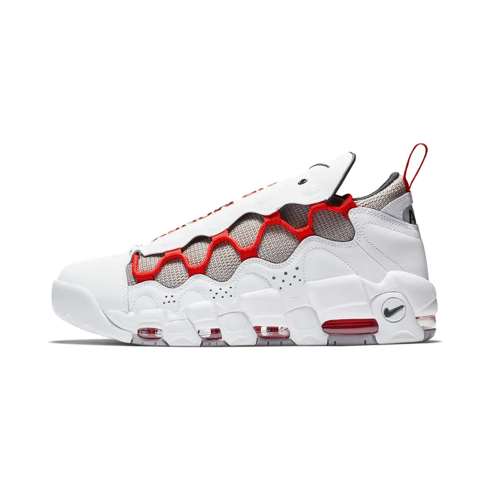 Nike Air More Money White Habanero Red Atmosphere Grey (BV2520-100)