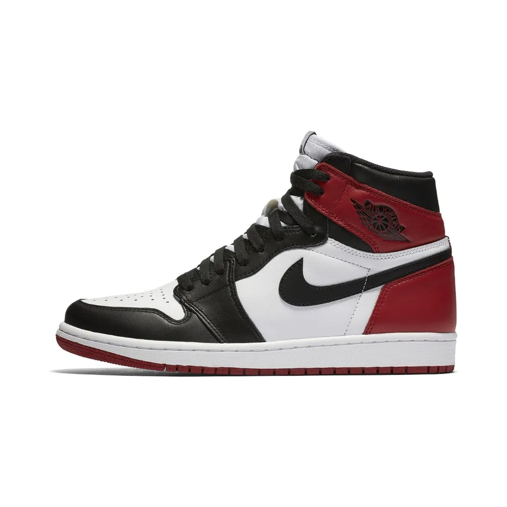 Air Jordan Nike AJ I 1 Retro Black Toe (2016) (555088-125)