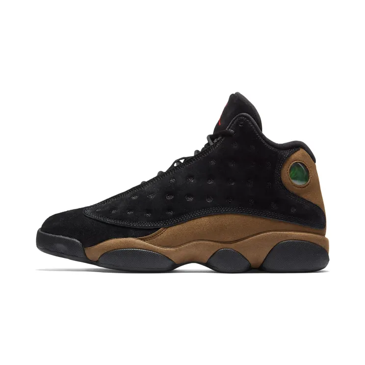 Air Jordan 13 Retro “Black / Light Olive / White / Gym Red” (414571-006)