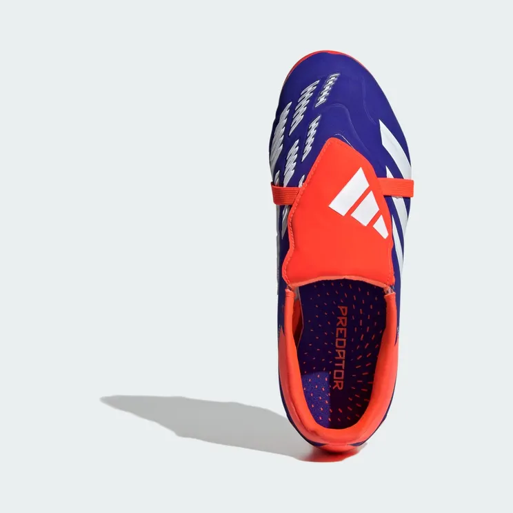 adidas Predator Elite Fold-over Tongue Firm Ground Boots Kids “Lucid Blue / Cloud White / Solar Red” (IH7582)