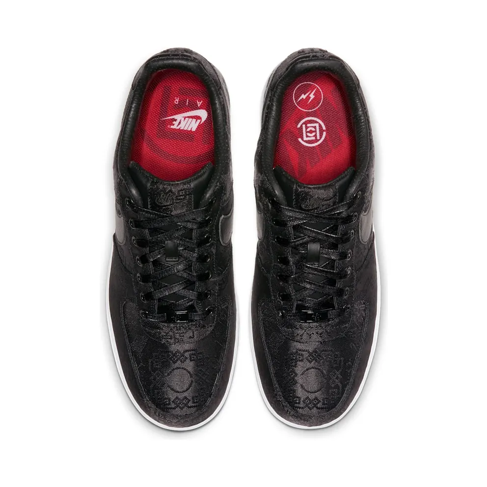 Nike x CLOT x Fragment Air Force AF 1 Black Silk (2019) (CZ3986-001)