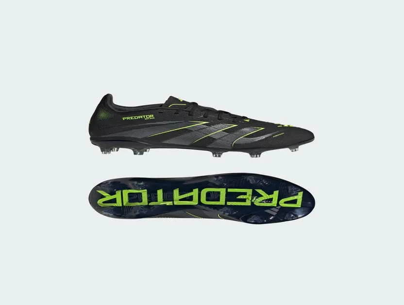 adidas Predator Elite FG Core Black Iron Metallic Lucid Lemon (JI1177)