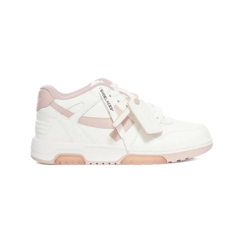 Off-white Lace-up Panelled Leather “White/Pink” (W259C9L018 WHIPK)