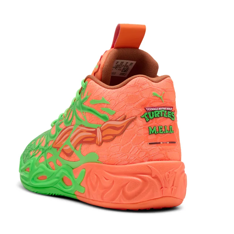 Puma HOOPS x TMNT MB.04 LM “Fluro Green Pes / Puma Green / Bright Aqua / Orange Glow” (311307_01)