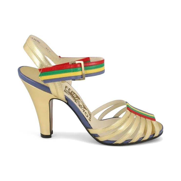 Ferragamo Luxe Archive Limited Edition 1930s Heels Gold (01R147-729819-M)