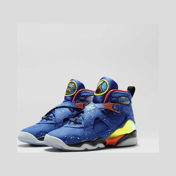 Air Jordan 8 Retro DB’Doernbecher’ GS Hyper Blue/Electro Orange-Black (729894-480)