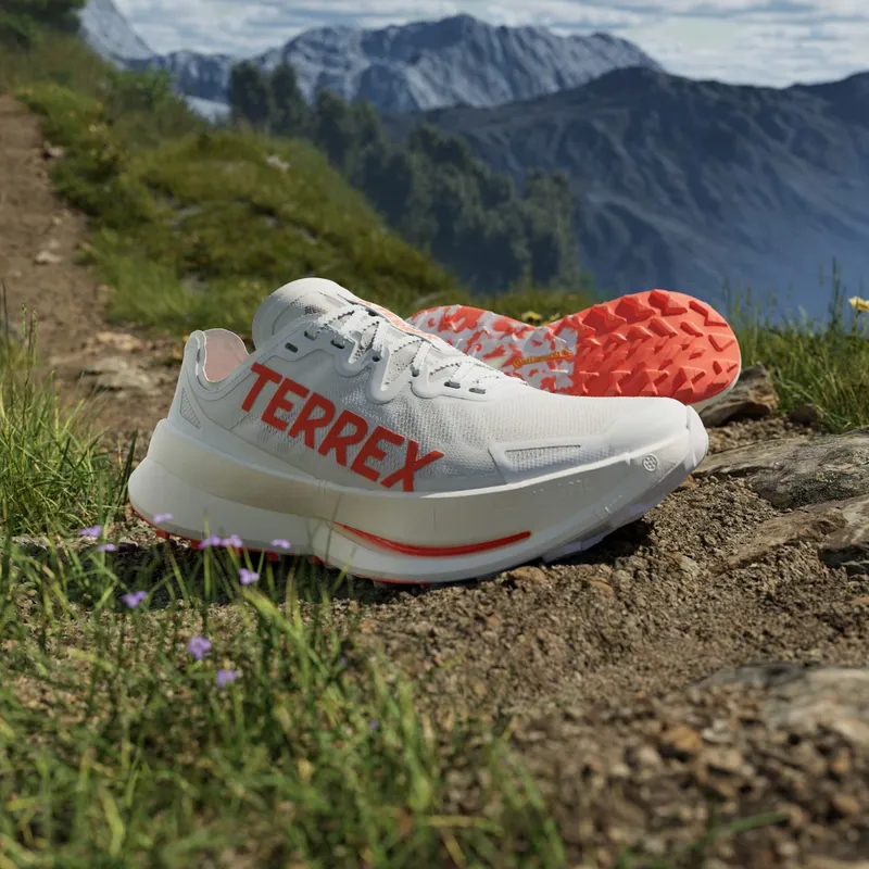 Adidas Terrex Agravic Speed Ultra Trail Running Cloud White / Impact Orange / Dash Grey (IH3764)