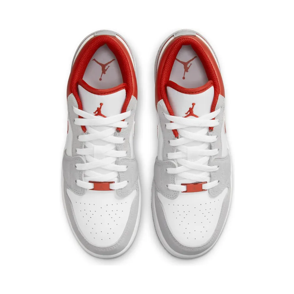 Air Jordan 1 Low SE Light Smoke Grey Gym Red (GS) (DM0589-016)