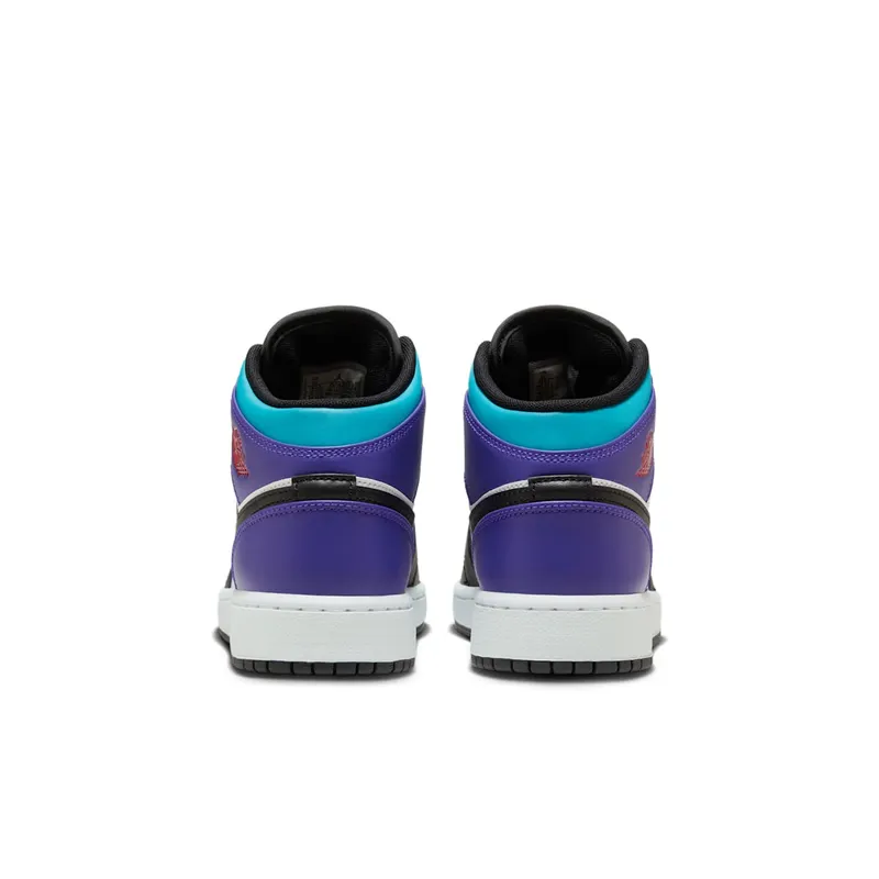 Jordan 1 Mid White True Red Aquamarine Black (DQ8423-154)