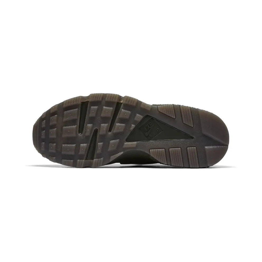 Nike Air Huarache Run Camo Green Cargo Khaki/Volt-Sequoia-Gum Dark Brown (AT6156-300)