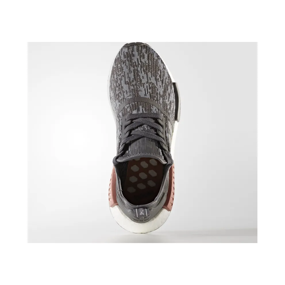 adidas NMD R1 Heather Grey Raw Pink (W) Grey Heather/Grey Heather/Raw Pink (BY9647)