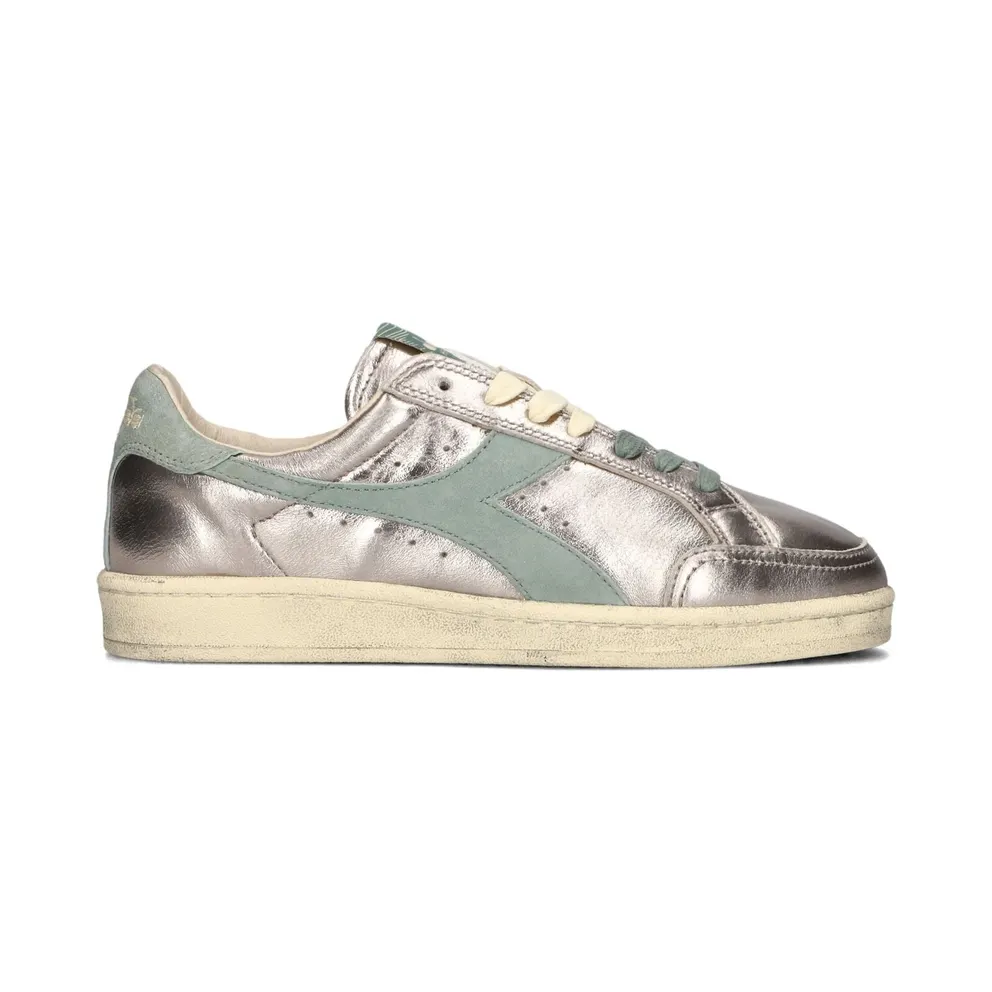 Diadora Metallic leren with vlak – Silver (201182227)