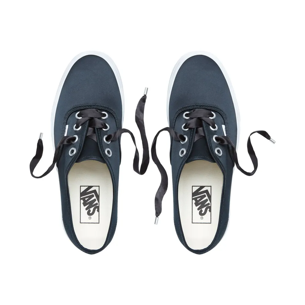 Vans Authentic Satin Lux Black Black/White (VN0A38EMQ9I)