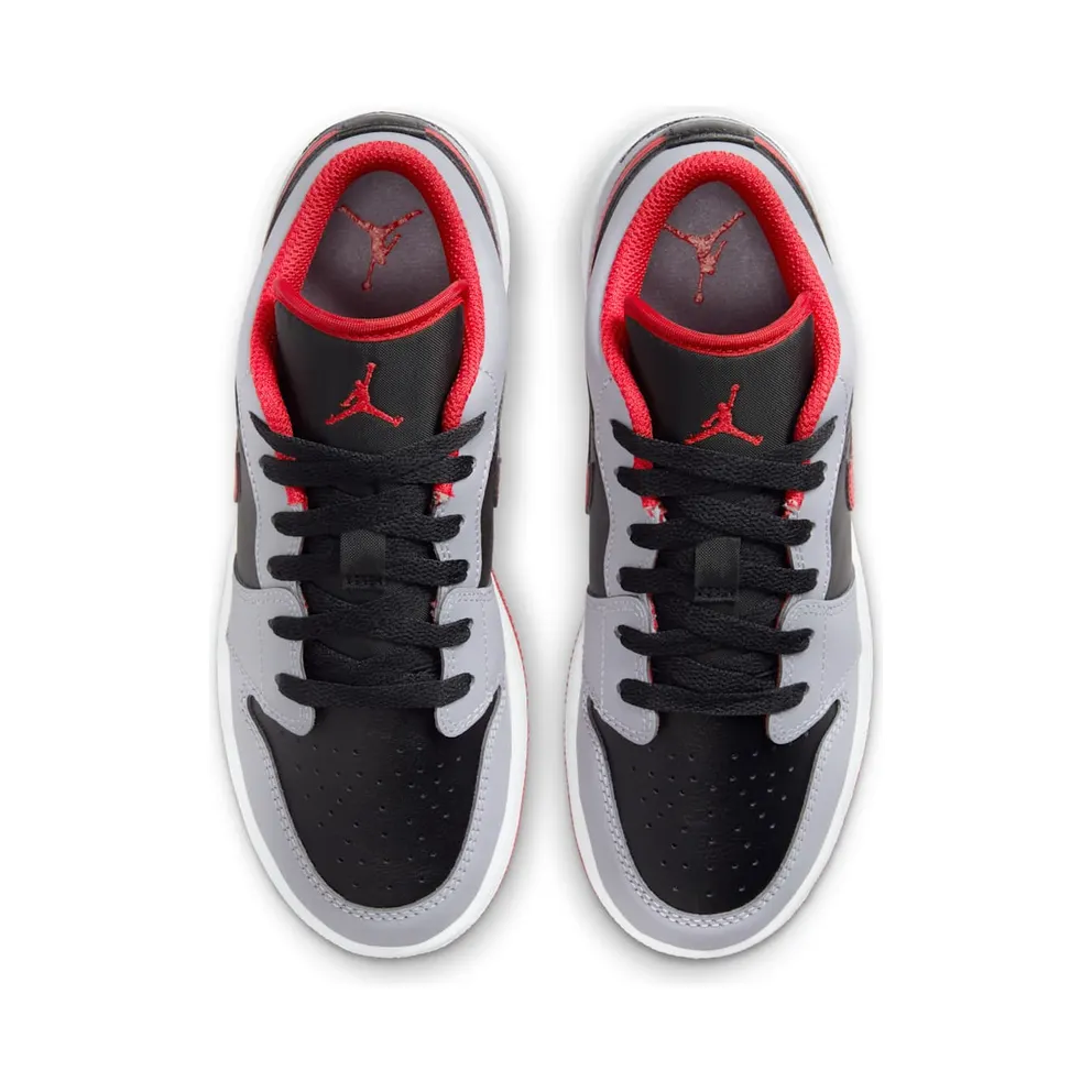 Air Jordan 1 Low GS “Black / Fire Red” (553560-060)