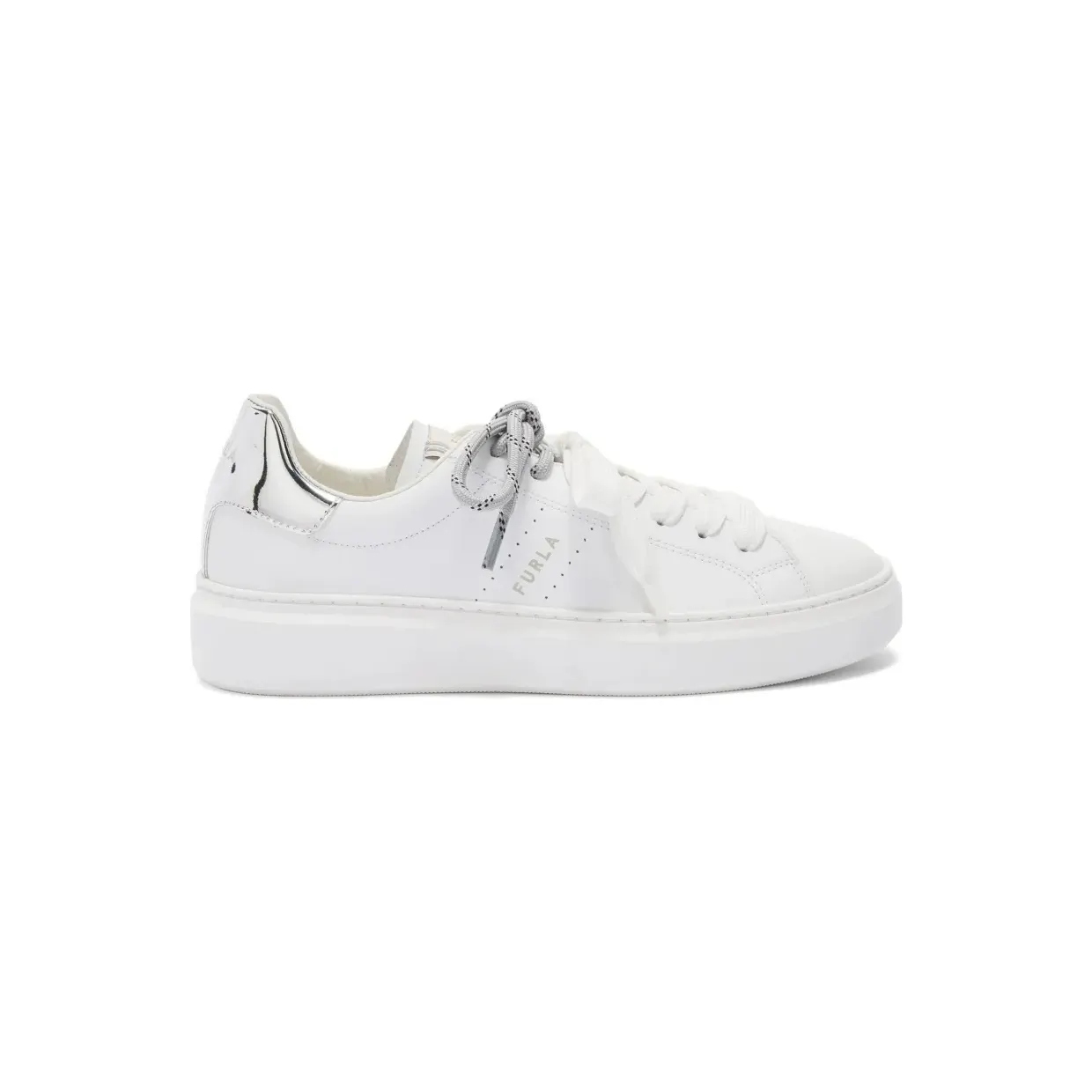 Furla Hype mit silberfarbenem Detail “White” (YK77HYPBX45314401)