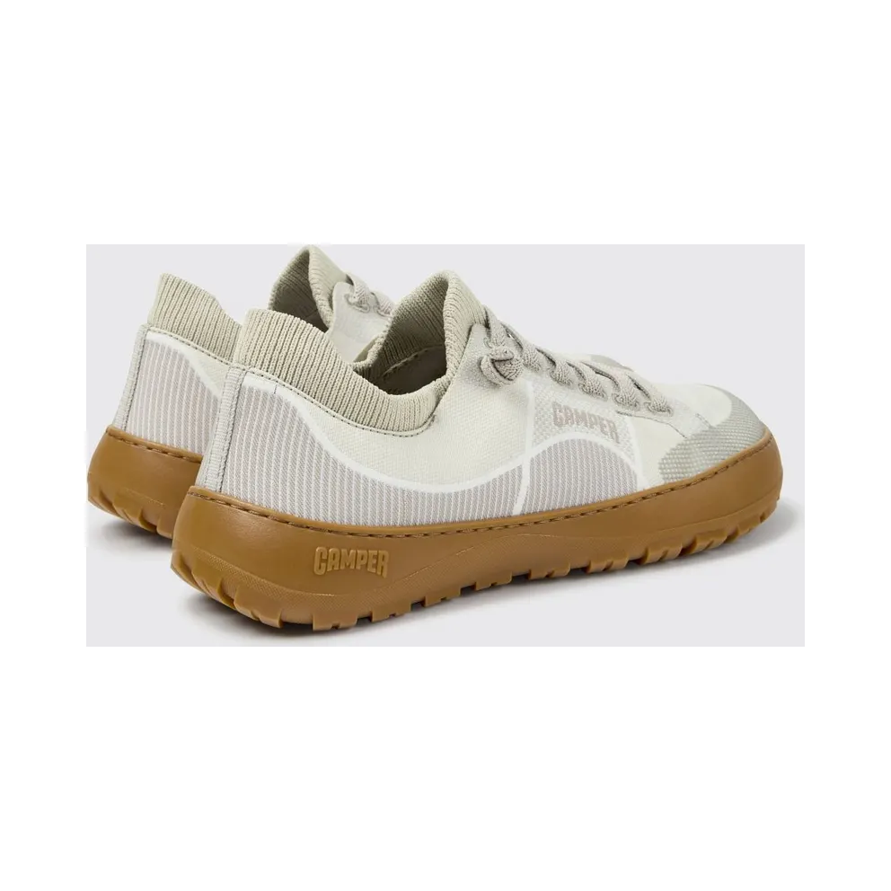 Camper Peu Serra Bicolor Abstract Pattern Slip-On with Vibram Sole Beige (K201719-018PEUSERRA0)