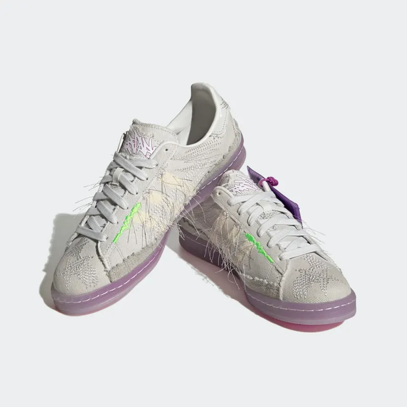 Adidas Campus Youth Of Paris Crystal White / Grey One / Solar Green (ID6805)