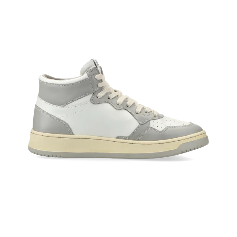 Autry Medalist Mid W (Grey / White) – AUMWWB10