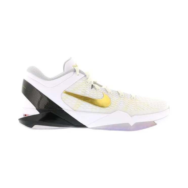 Nike Zoom Kobe VII Elite Home – White Metallic Gold (511371-100)