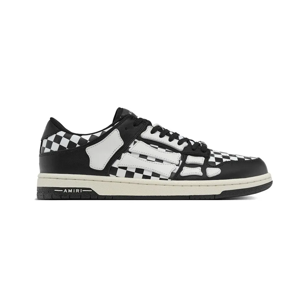 AMIRI Skel Top Low Checkered Black White (AMFOSR1032-099)