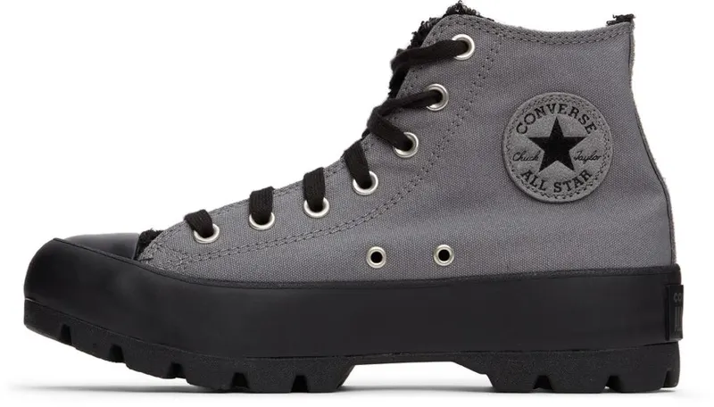 Converse Grey Chuck Taylor All Star Lugged HI (573066C)